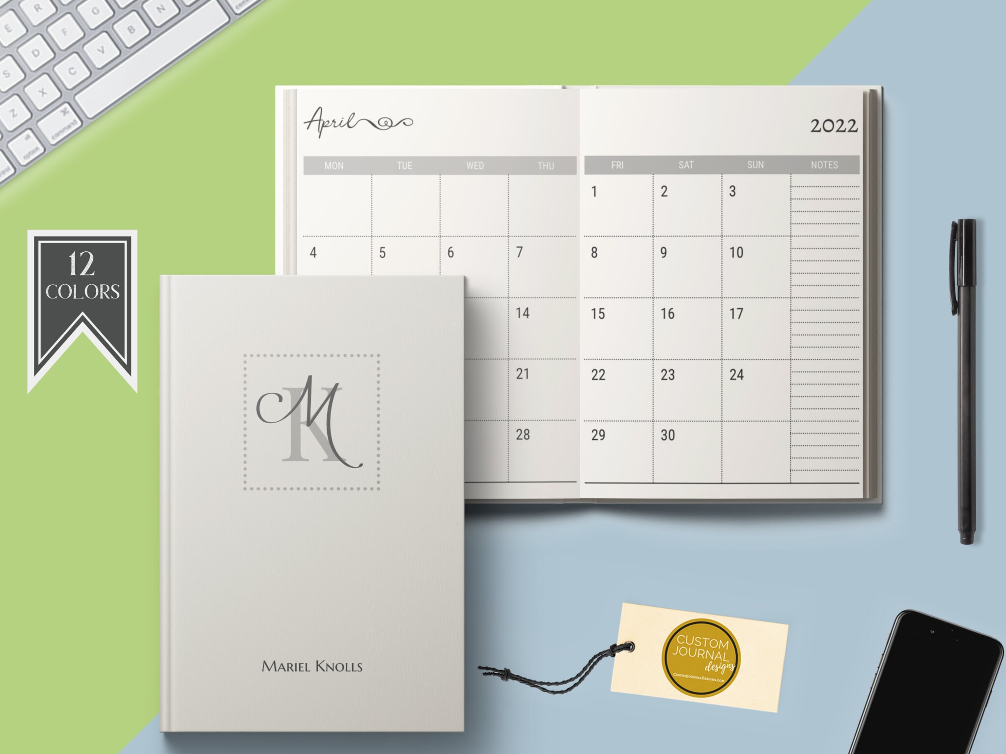 2023-2027 Five Year Monthly Planner Calendar. Personalized - Etsy