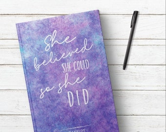 She Believed She Could So She Did Adult Coloring Book with Inspirational  Quotes - Cute Notebooks + Journals