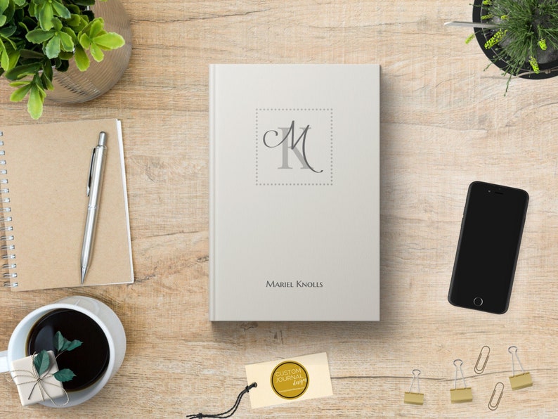 2023-2027 Five Year Monthly Planner Calendar. Personalized Custom Name Monogram Letters. 60 Months 5 Year Planning Journal Notes Unique