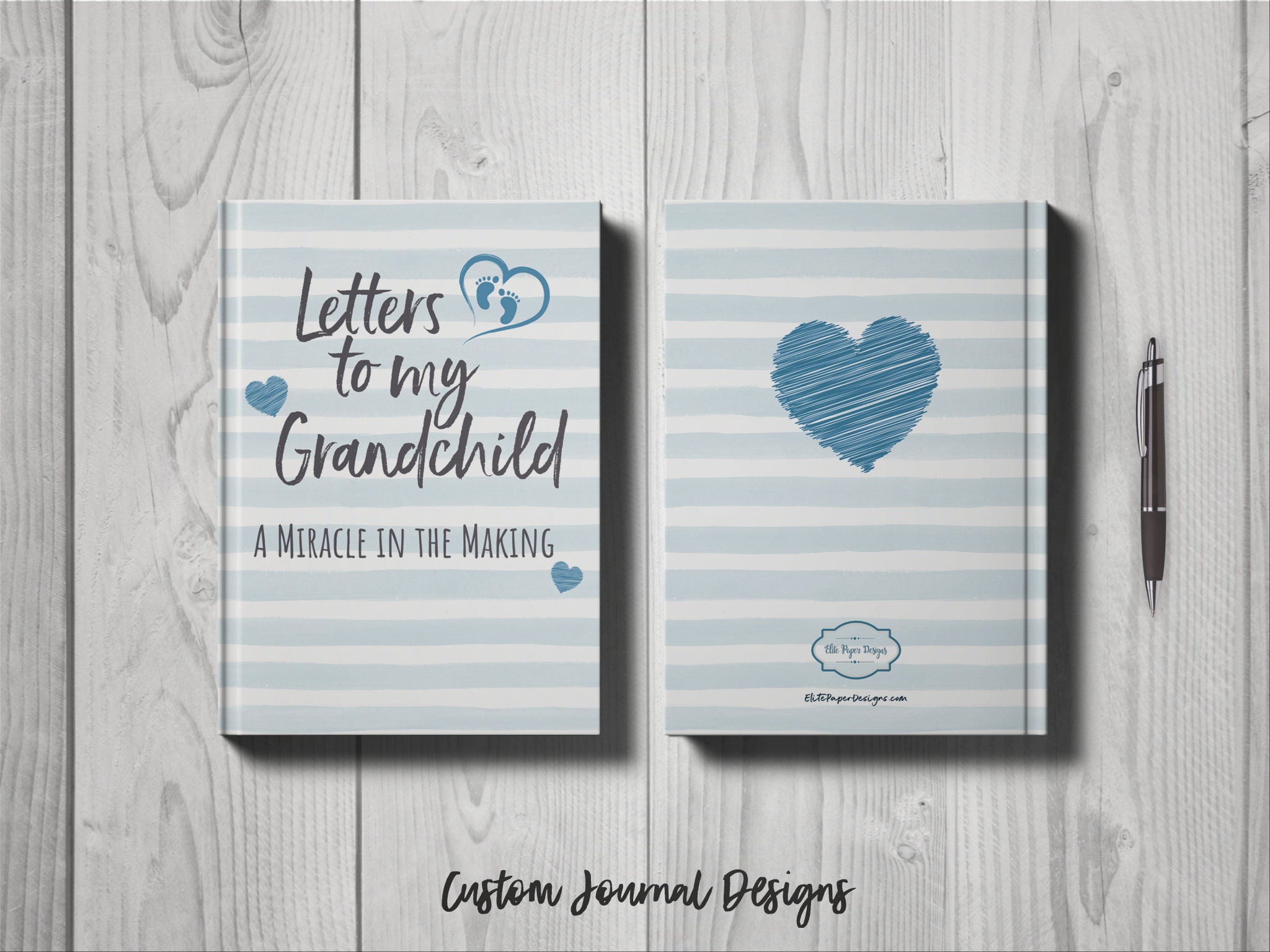 Letters to My Grandchild Baby Boy Journal Book. Writing Journal to