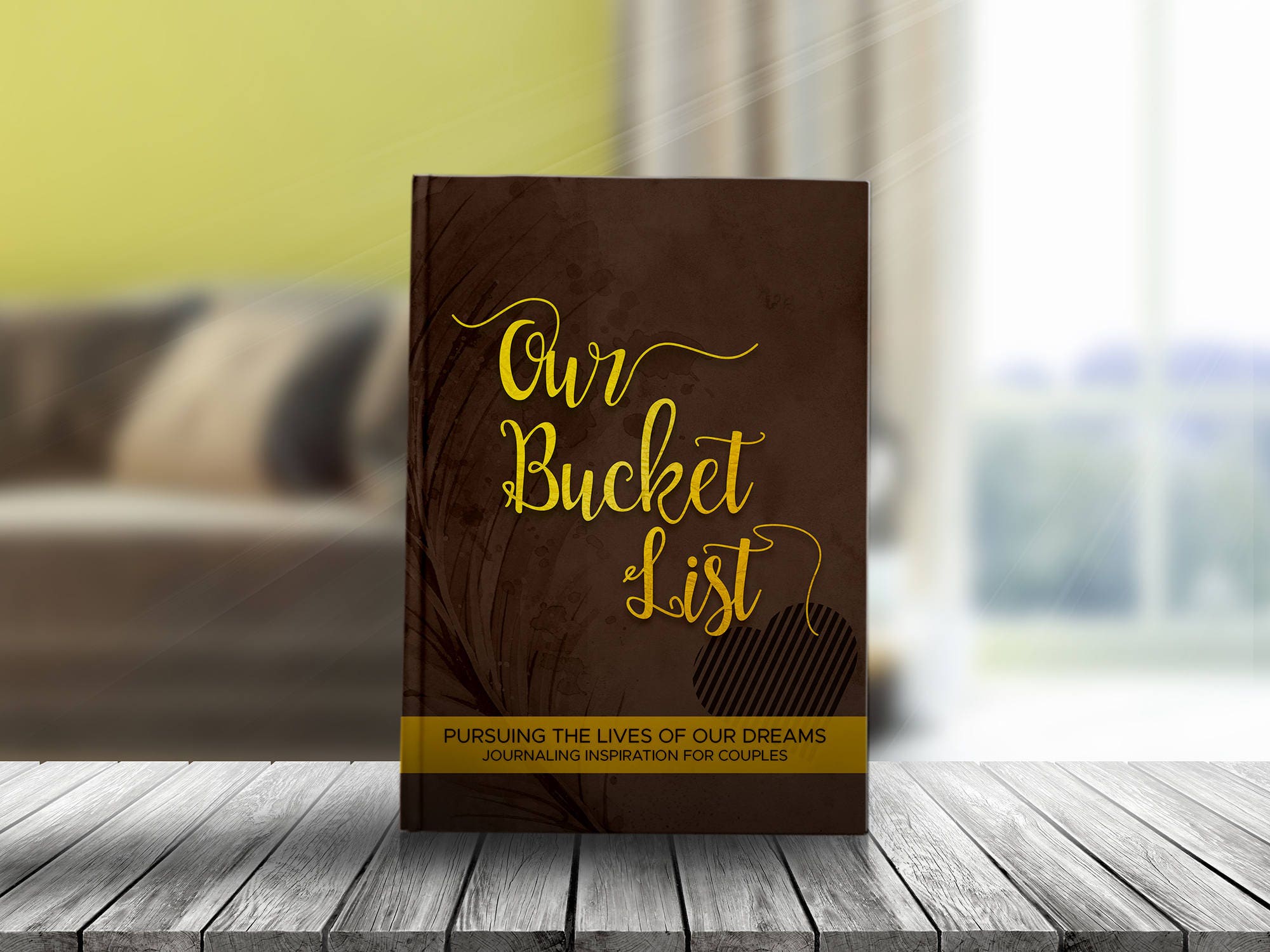 Bucket List for Couples Journal Book. Writing Prompts. Wedding