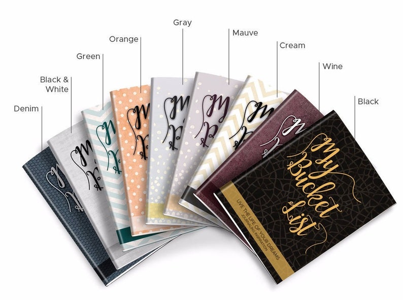 Bucket List Journal. Planner. Writing Prompts. Guided Journal. Bucket List Gift. Bucket List Notebook. Goals. Adventure gifts. Black Journal