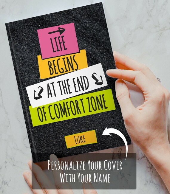 Comfort Zone Custom Journal Book Personalized Journal Etsy