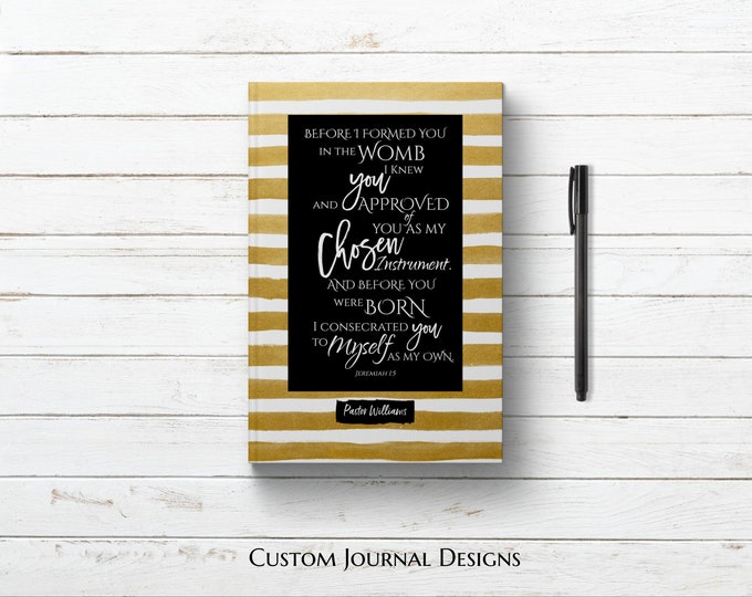 Before I Formed You I Knew You. Jeremiah 1:5 Bible Verse Scripture Quote. Personalized Custom Name. Christian Gift Pastor Appreciation Day.