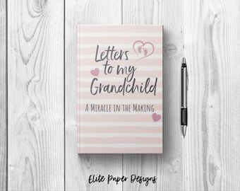 Letters to My Grandchild Baby Girl Journal Book. Writing Journal to Write In Hardcover Notebook. New Grandparent Grandma Gift Keepsake Pink