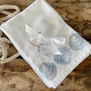 Hand stamped napkin set (4)