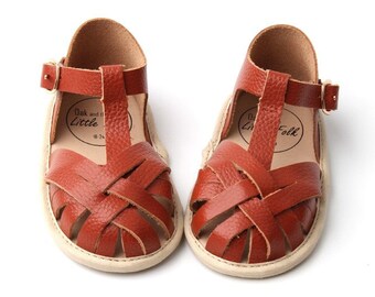 baby boy tan sandals