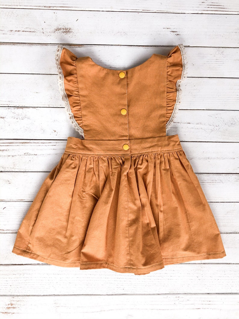 Mustard Pinafore Dress Etsy