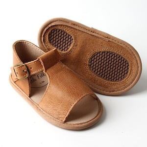 baby boy tan sandals