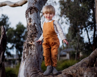 LONG Linen Overall | Various Colours | Linen | Boys Overall | Toddler Linen Overall | Dungarees | Boys Dungaree | Overall | Pure Linen