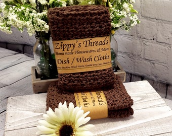 Zippy's Threads | 100% Cotton Crocheted Dishcloths/Washcloths