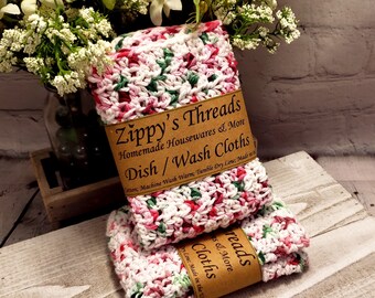 Zippy's Threads | 100% Cotton Crocheted Dishcloths/Washcloths