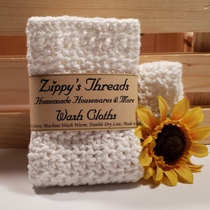 Zippy's Threads | 100% Cotton Crocheted Dishcloths/Washcloths