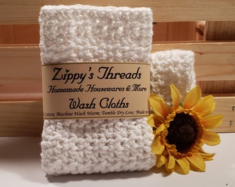 Zippy's Threads | 100% Cotton Crocheted Dishcloths/Washcloths