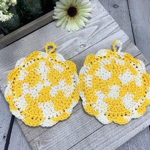 Zippy's Threads | 100% Cotton Crocheted Hot Pads/Potholders Bild 5