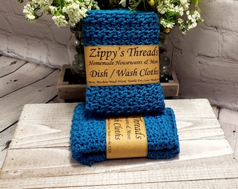 Zippy's Threads | 100% Cotton Crocheted Dishcloths/Washcloths