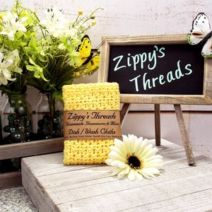 Zippy's Threads | 100% Cotton Crocheted Dishcloths/Washcloths