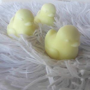 10 Rubber Duck Oatmeal Soap Party Favors - multiple colors