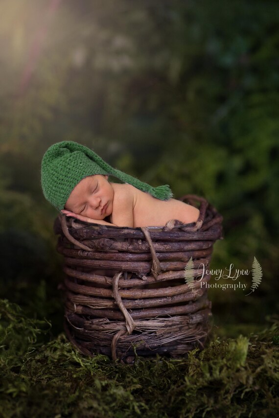 newborn photoshoot basket