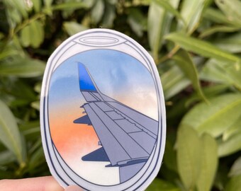 Airplane Window Sticker