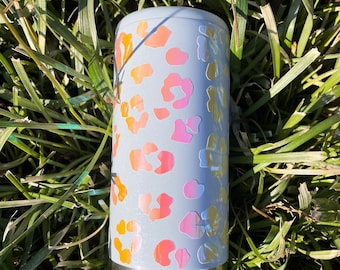 Cheetah Print Can Cooler