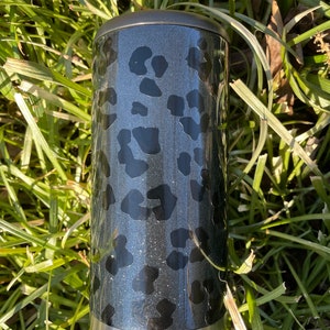 Cheetah Print Skinny Can Cooler