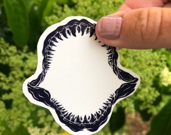 Shark Jaw Sticker