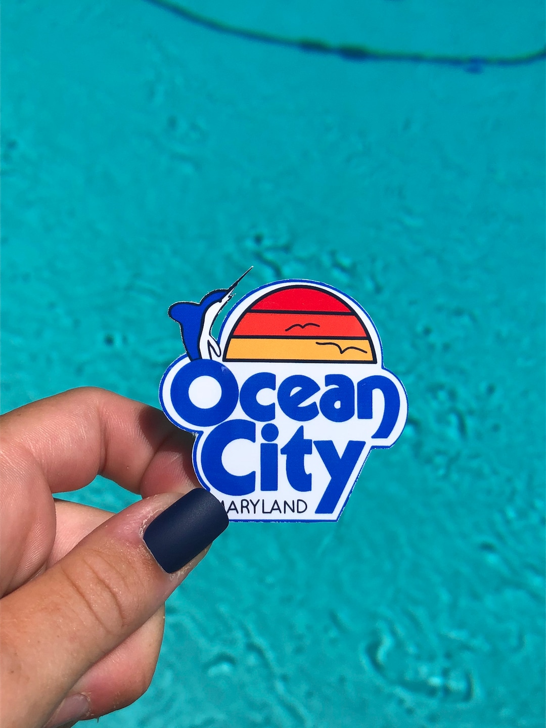 Ocean City Maryland Sticker Beach Sticker Boardwalk Sticker Etsy