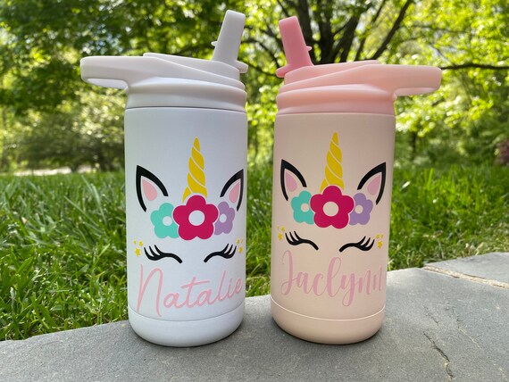 Personalized Kids Tumbler/ Kids Water bottle/ Kids Cup/ To Go Kids Bottle/ Sports Bottle/ Kids Sport Bottle/ Custom Kids Cup/ Unicorn