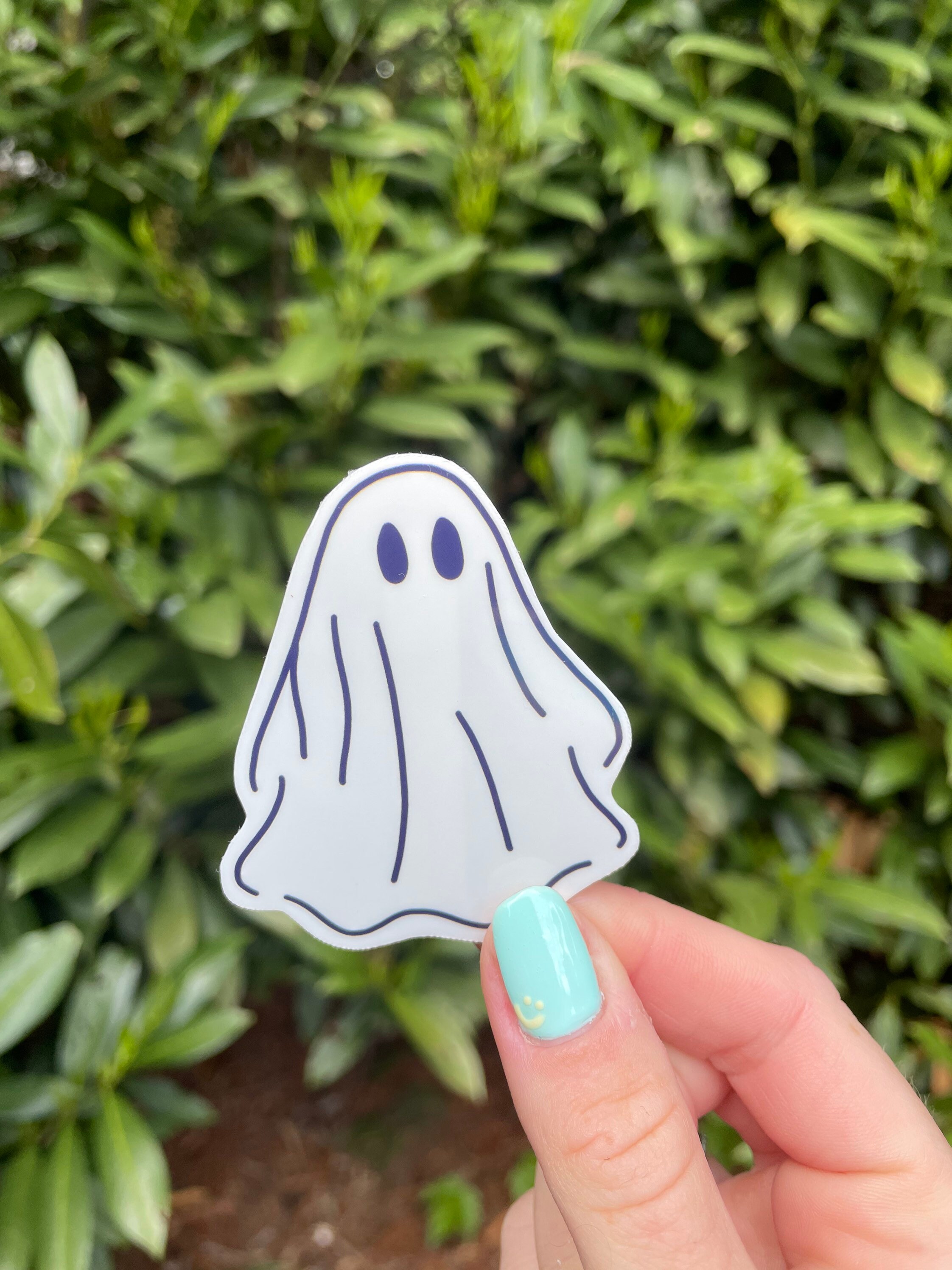 Ghost Sticker While Message Ghost Sticker - Etsy