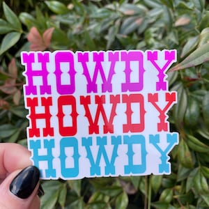 Howdy Sticker