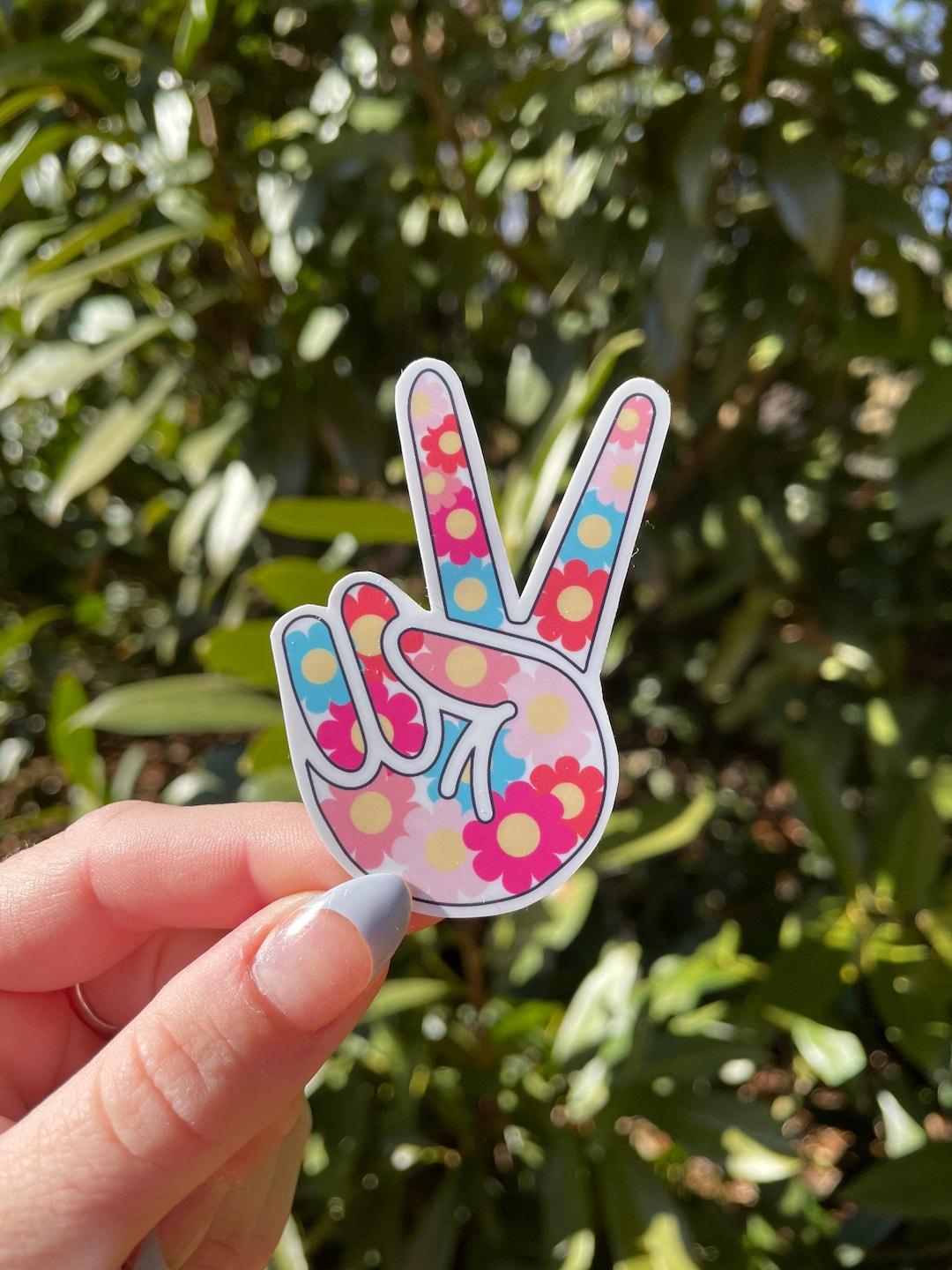 Peace Sign Sticker - Etsy