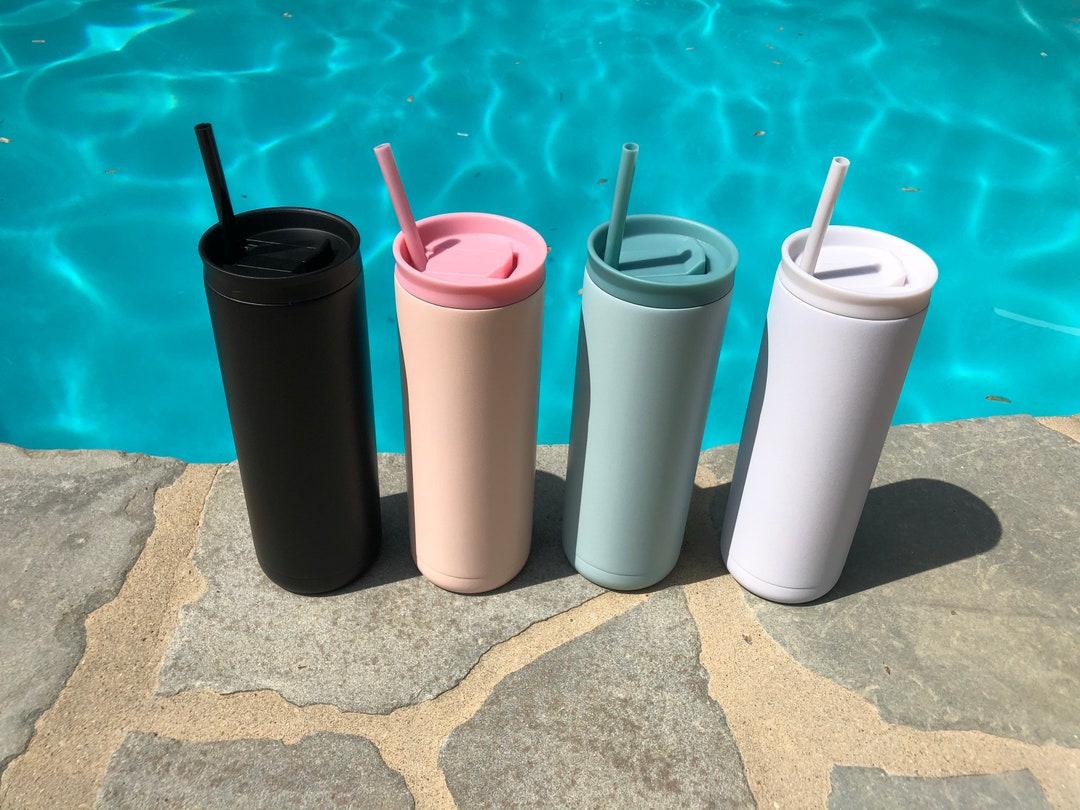 Custom 20oz Tumbler With Straw/ Skinny Tumbler/ Personalized Etsy