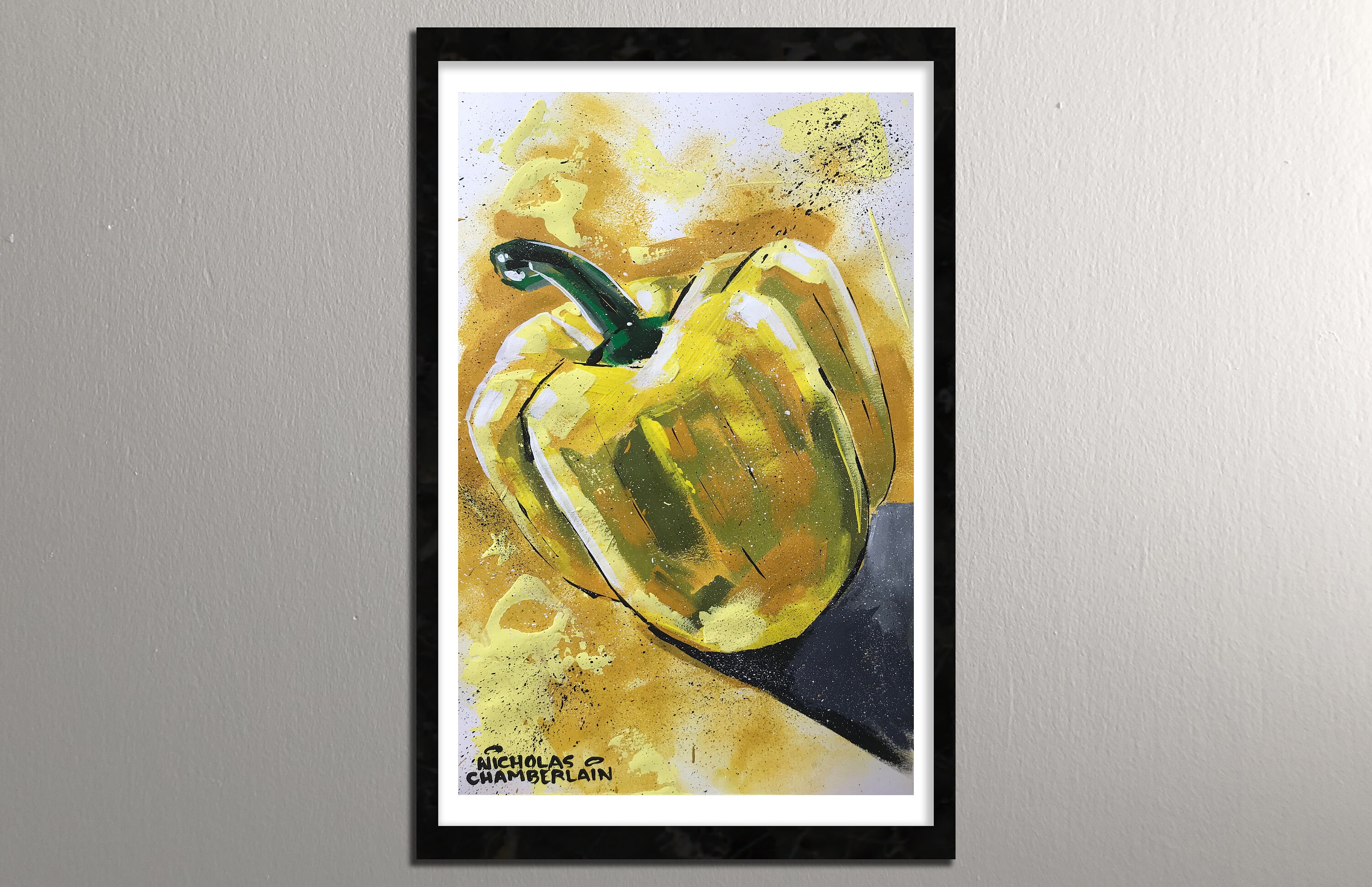 Bell Pepper Painting Prints Etsy