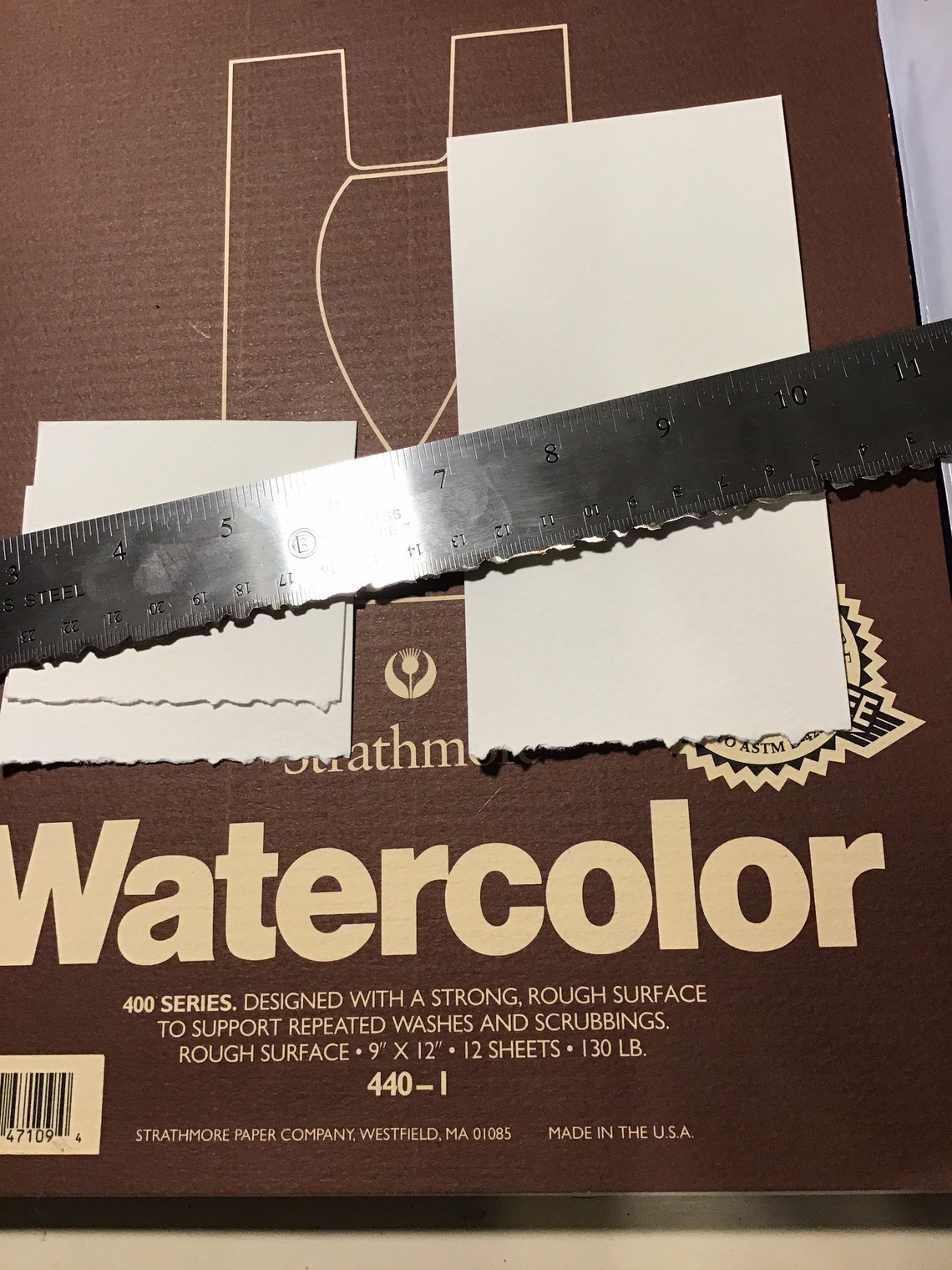 Rip Ruler for Creating a Deckled Edge design 1 Etsy