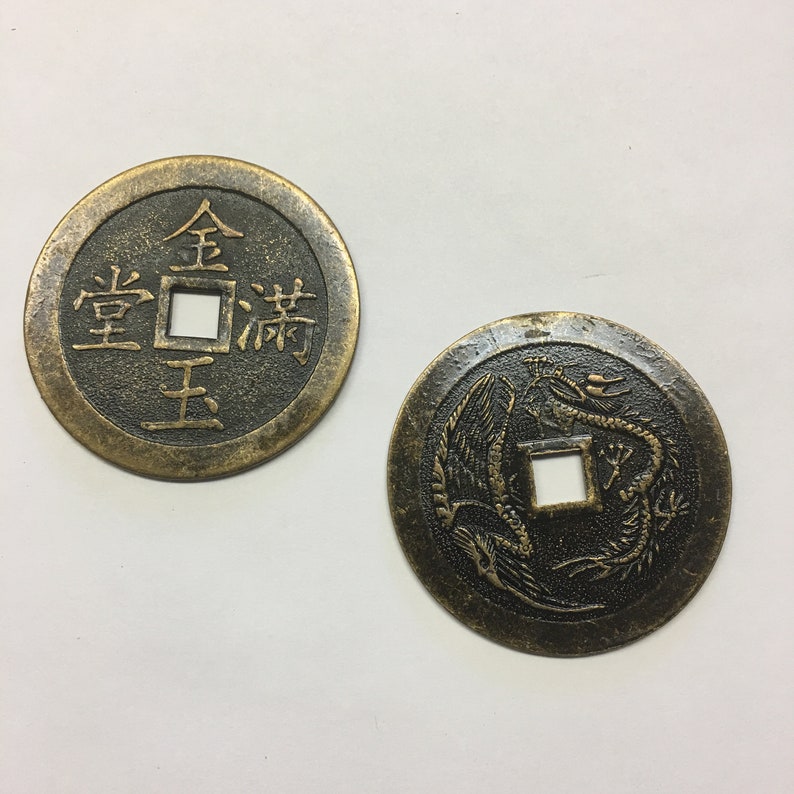 Chinesische Feng Shui Münzen Set - I-Ching Münzen Für Glück & Reichtum