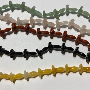 Gemstone Morning Glory Flower Beads 16x21mm, 18 pcs