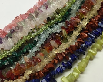 Gemstone 34 inch Chips Beads