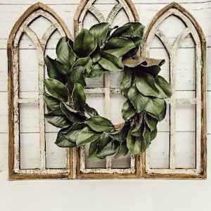 Cathedral Farmhouse Style Wood Window Frame