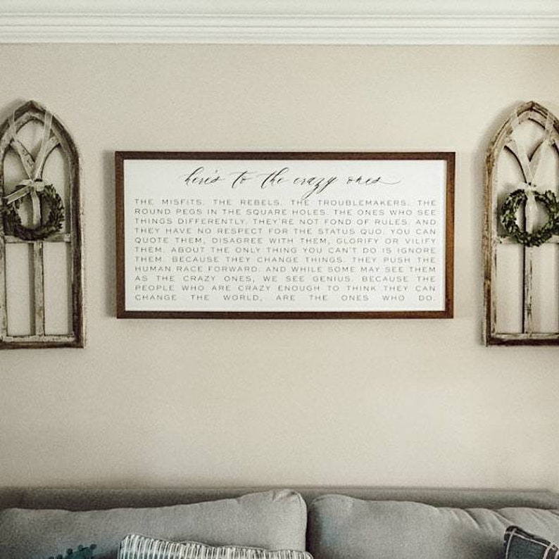 Cathedral Farmhouse Style Christmas Wood Window Frame image 7