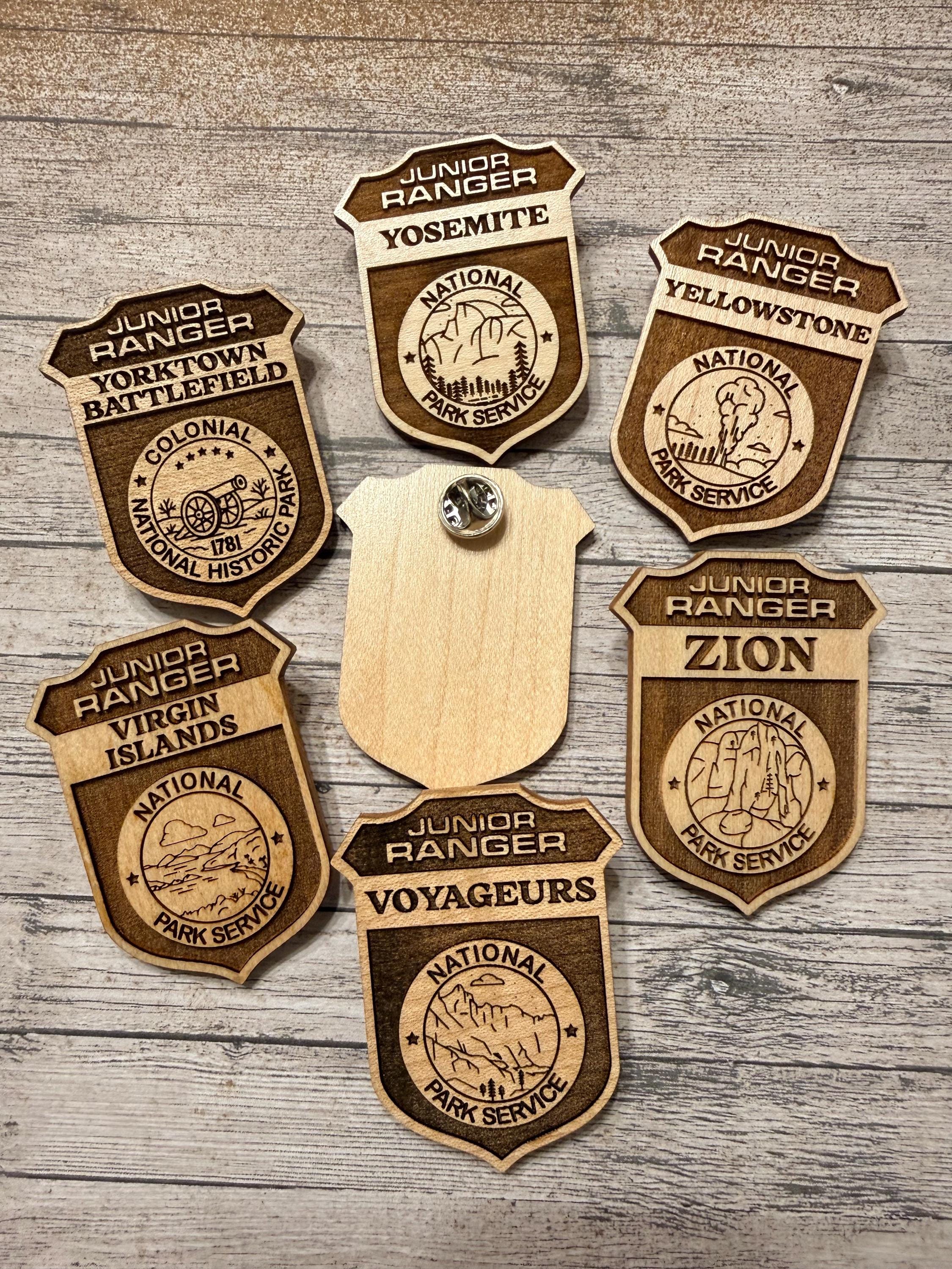 Wooden Laser Engraved National Parks Junior Ranger Badge - Etsy