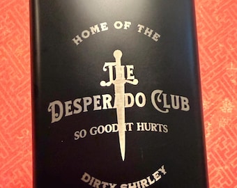 Dungeon Crawler Carl Desperado Club Hip Flask: Laser Engraved Gift