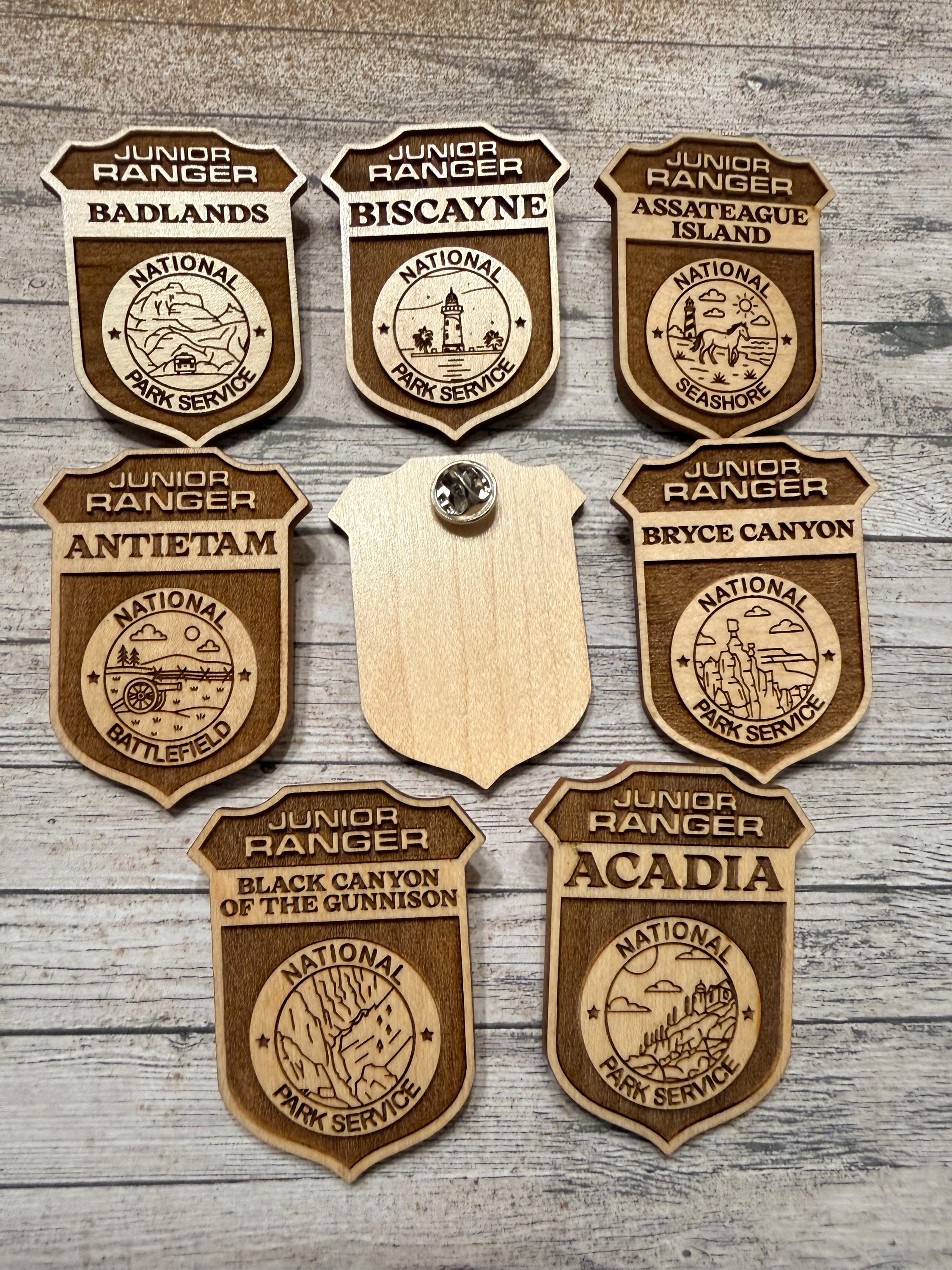 Wooden Laser Engraved National Parks Junior Ranger Badge - Etsy