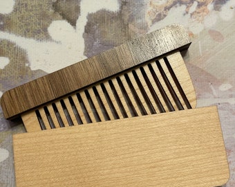 Wooden Minimalist Personalized Hair Comb