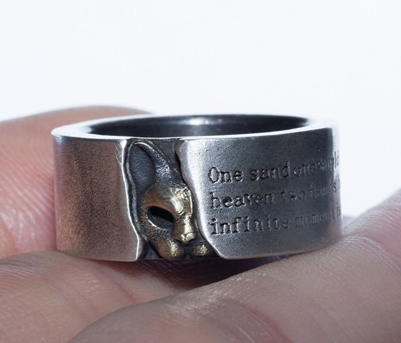 made to order cat s925 sterling silver ring