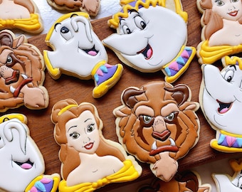 Beauty and the Beast Inspired Sugar Cookies