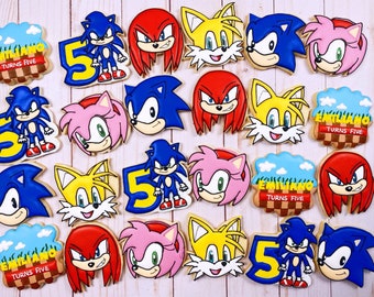 Sonic The Hedgehog Inspired Sugar Cookies