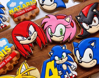 Sonic The Hedgehog Inspired Sugar Cookies