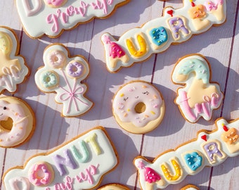 Donut Cookies - Donut Grow Up Themed Cookies