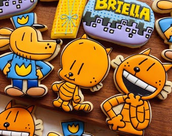 Dog Man Inspired Sugar Cookies